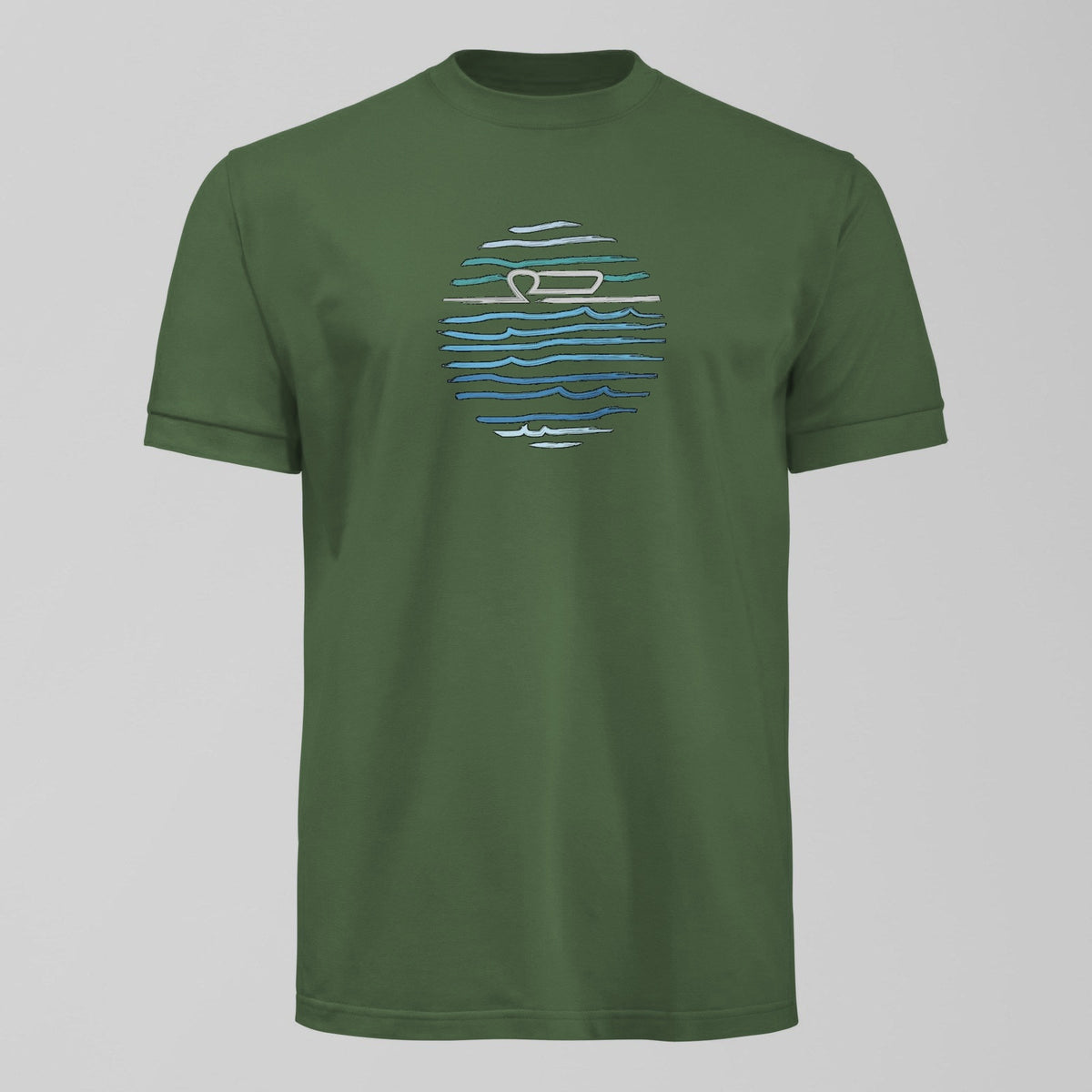 Royal Blue Mersey T-Shirt in Green by Forever Everton