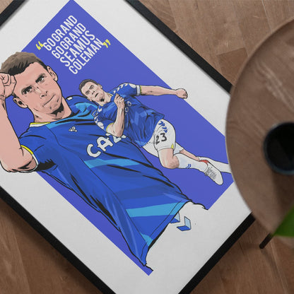 Seamus Coleman 21/22 Everton print - 60 Grand 60 Grand - Forever Everton