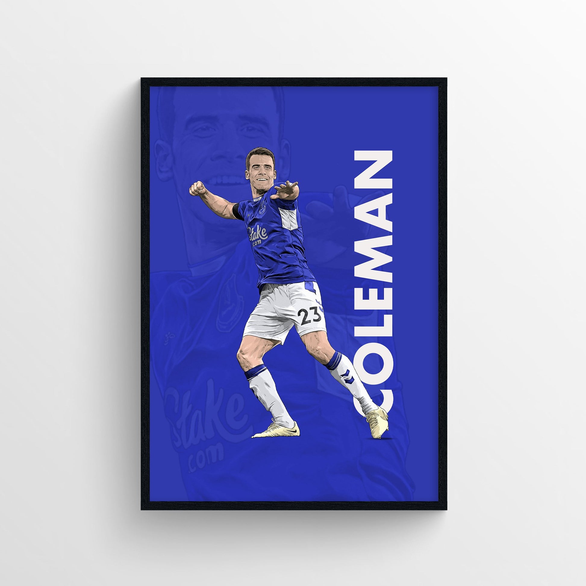 Seamus Coleman Everton Print - 22/23 Season First XI - Forever Everton