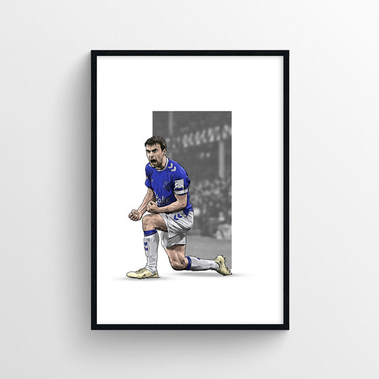 Seamus Coleman Everton Print - Captain's Passion - Forever Everton