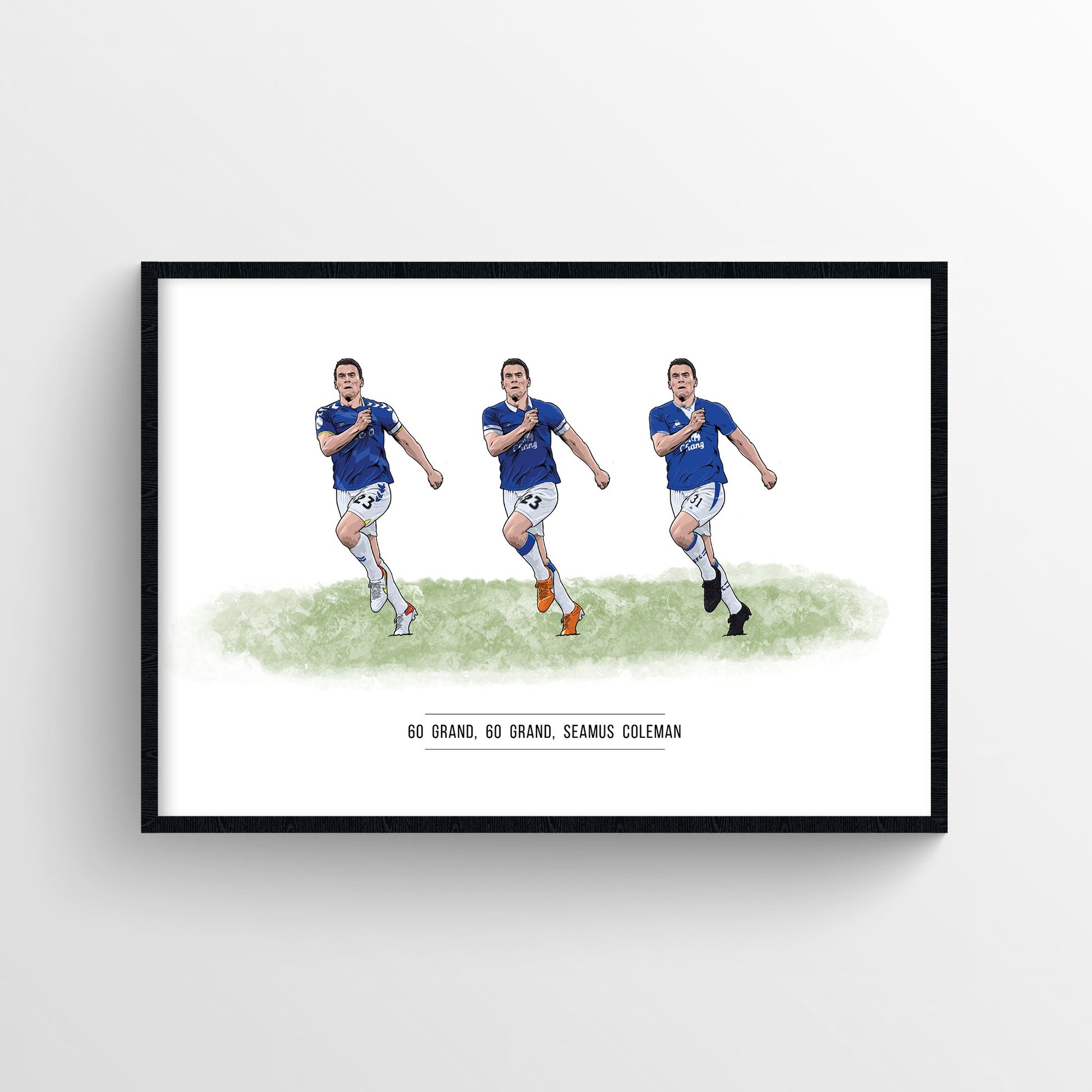 Seamus Coleman Everton Print - Evolution - Forever Everton