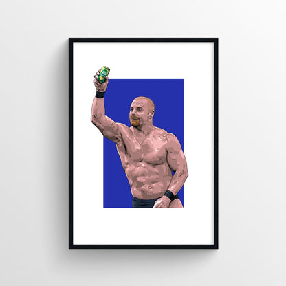 Sean Dyche Everton Print - Everton’s Austin 3:16 - Forever Everton