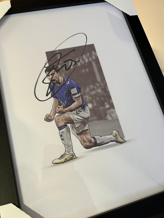 Signed A4 Framed Passion of the Coleman Print - Forever Everton