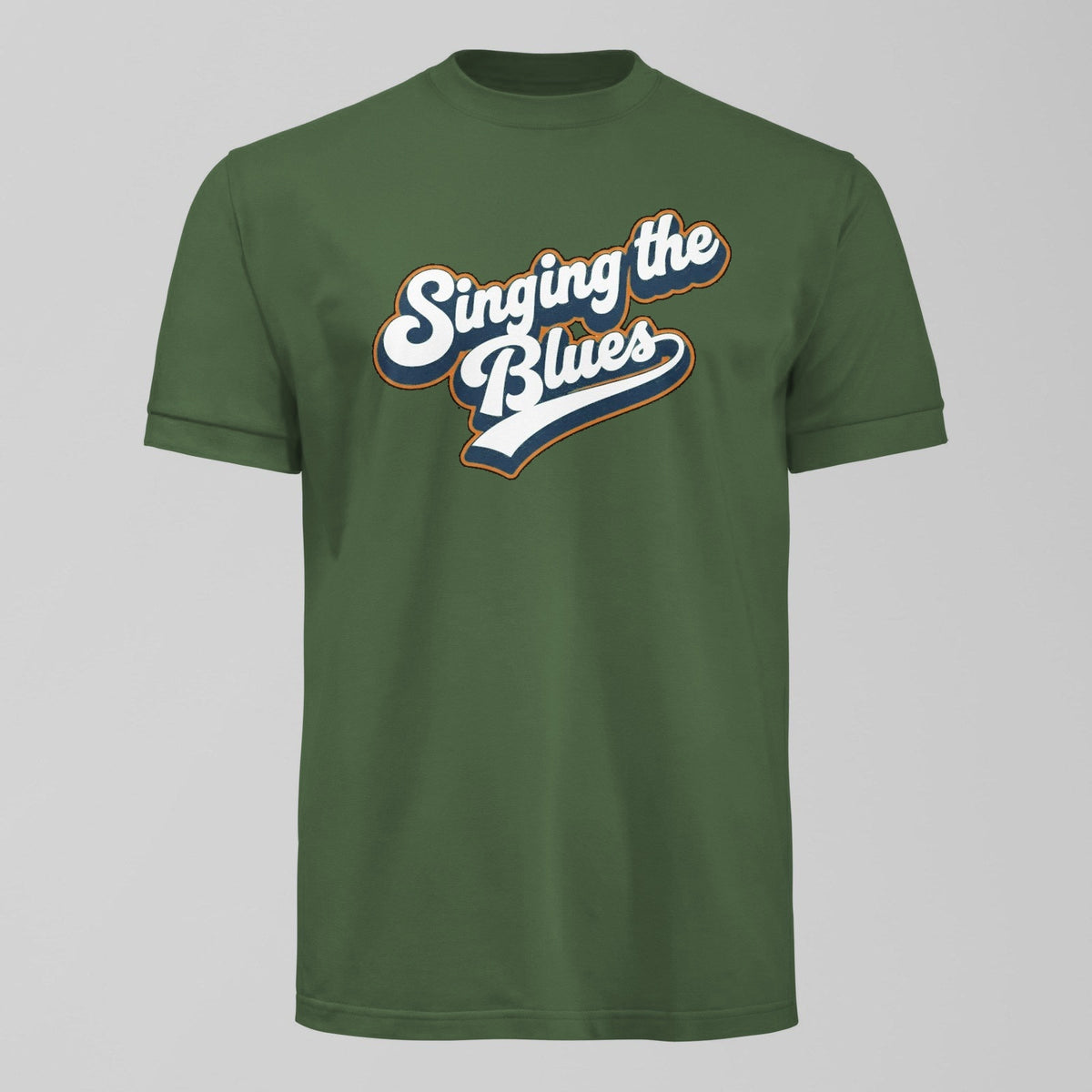 Singing The Blues T-Shirt in Green by Forever Everton