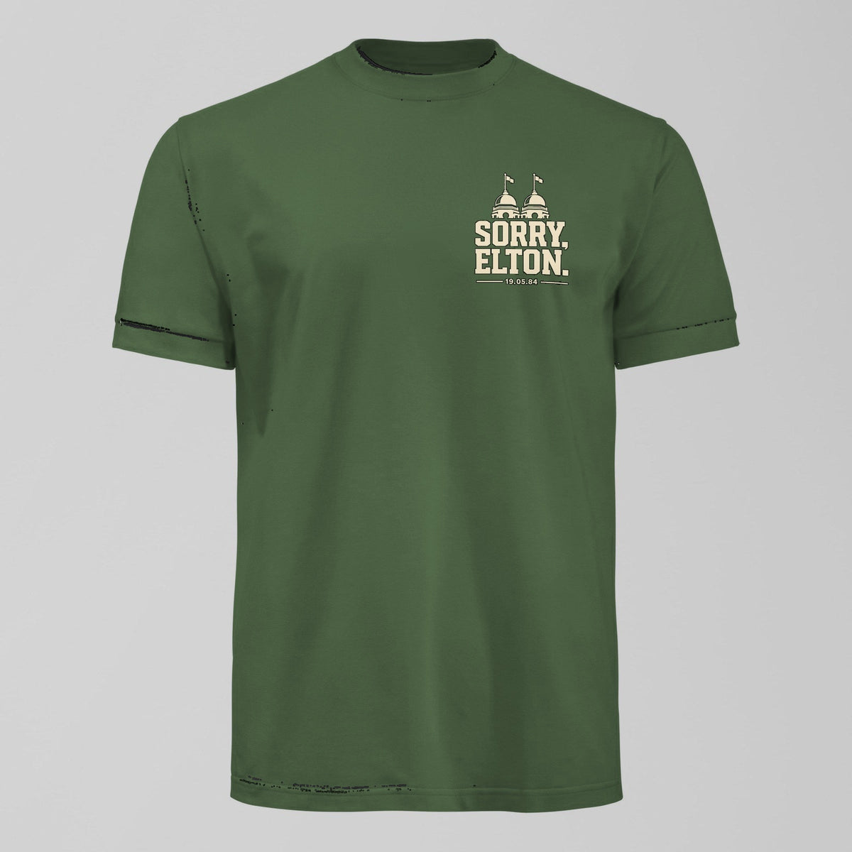 Sorry Elton Everton T-Shirt in Green by Forever Everton