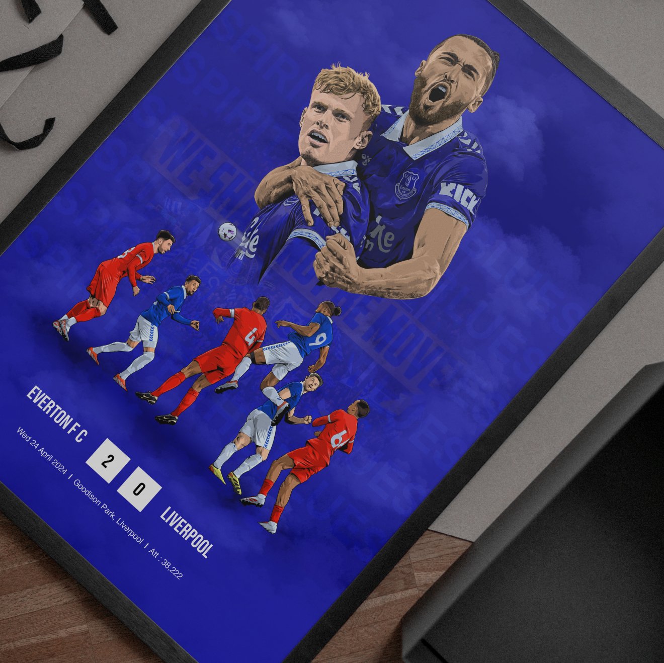 Spirit of the Blues- Liverpool 2024 - Limited Edition Artwork - Forever Everton