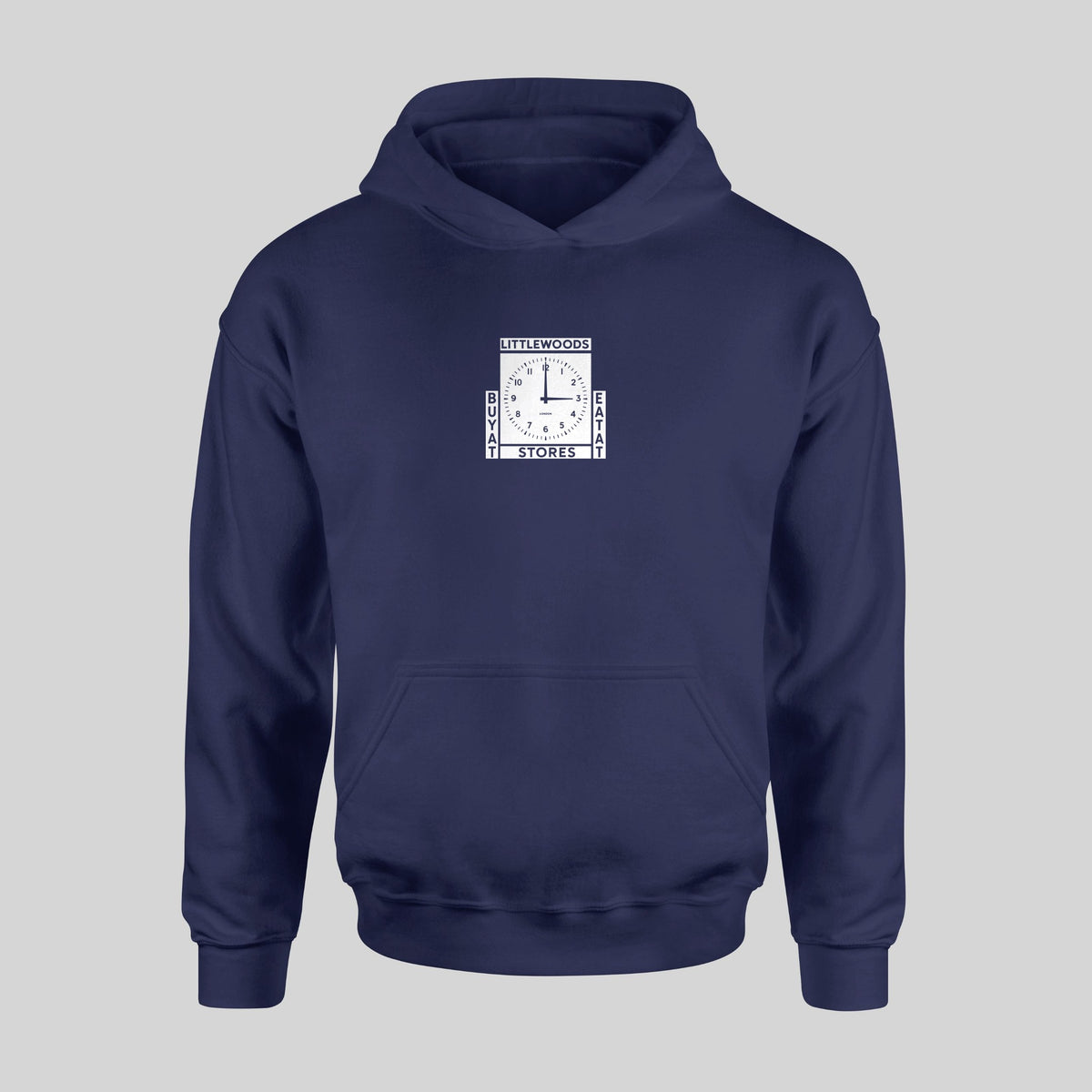 The Everton Clock Hoodie in Navy by Forever Everton