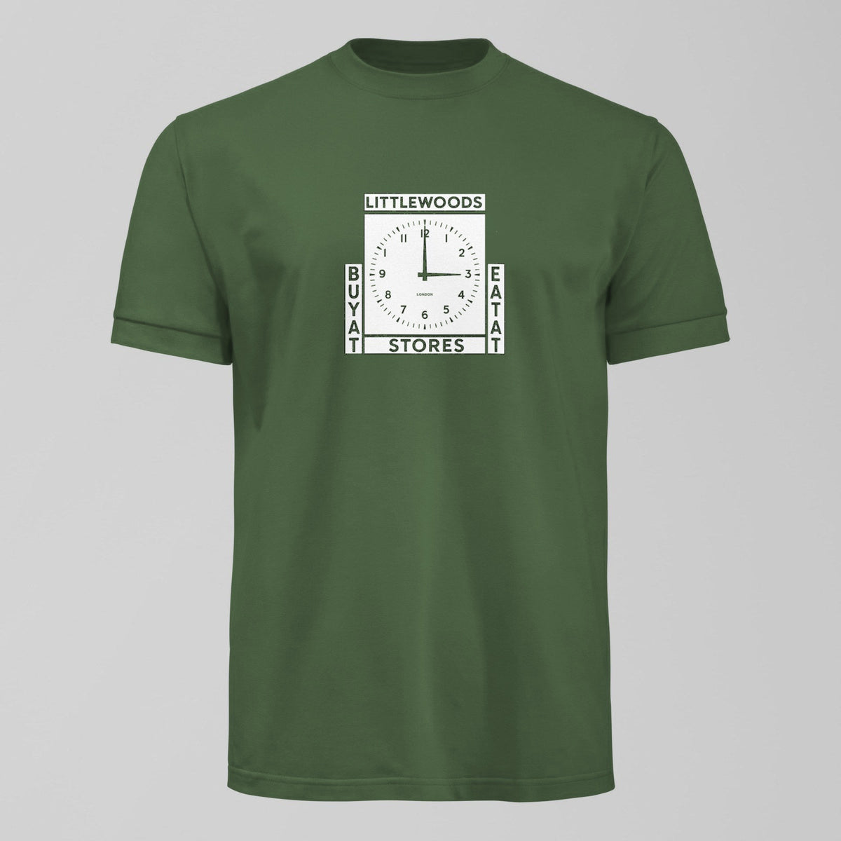 The Everton Clock T-Shirt in Green by Forever Everton