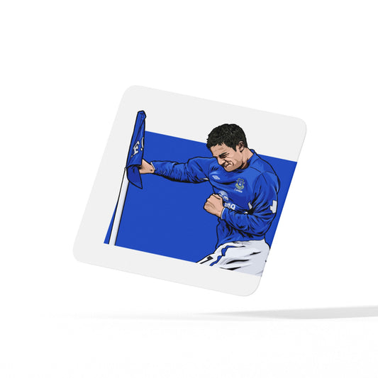 Tim Cahill - Corner Flag Boxer - Coaster - Forever Everton