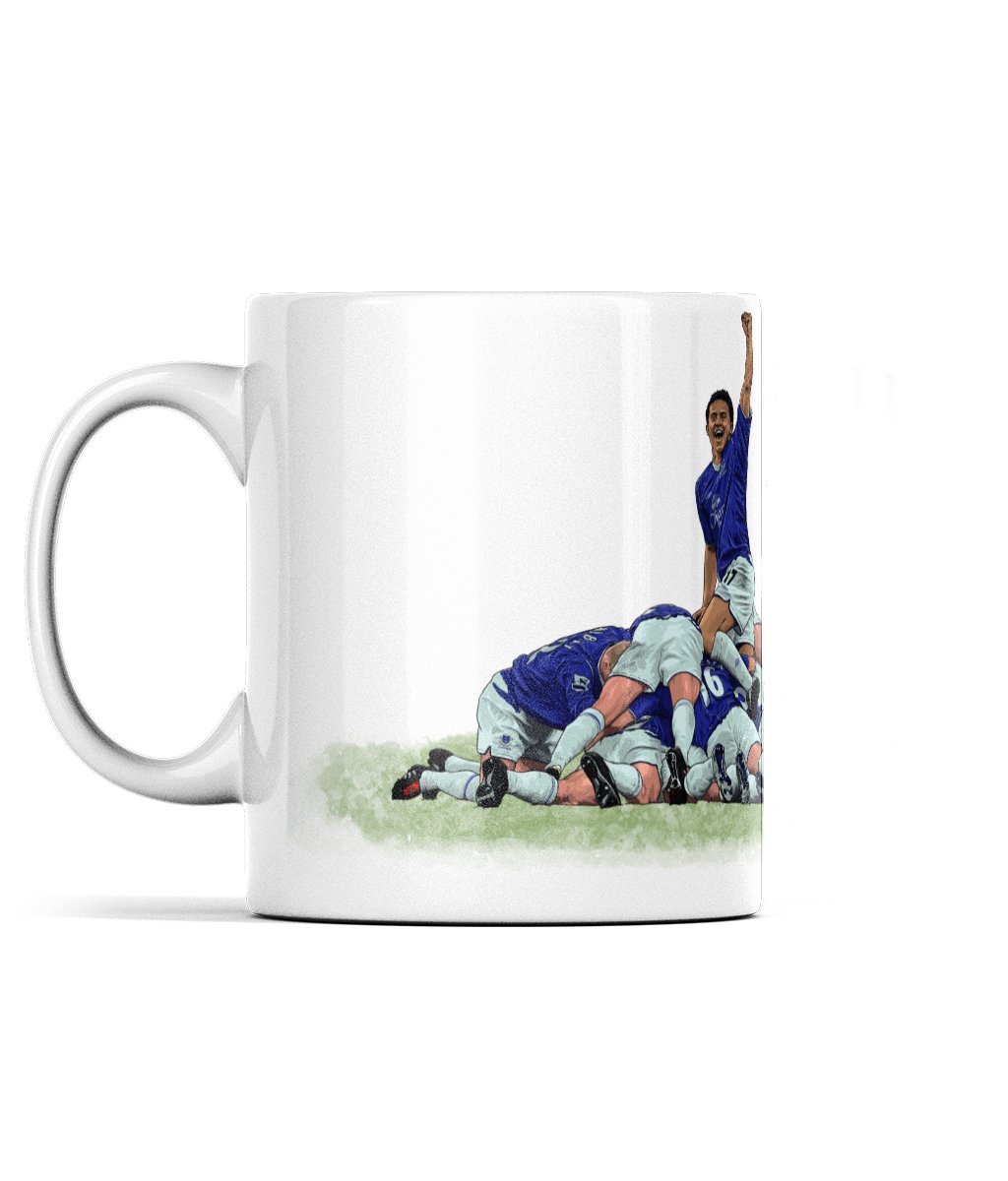 Tim Cahill - Derby Pile On - Mug - Forever Everton