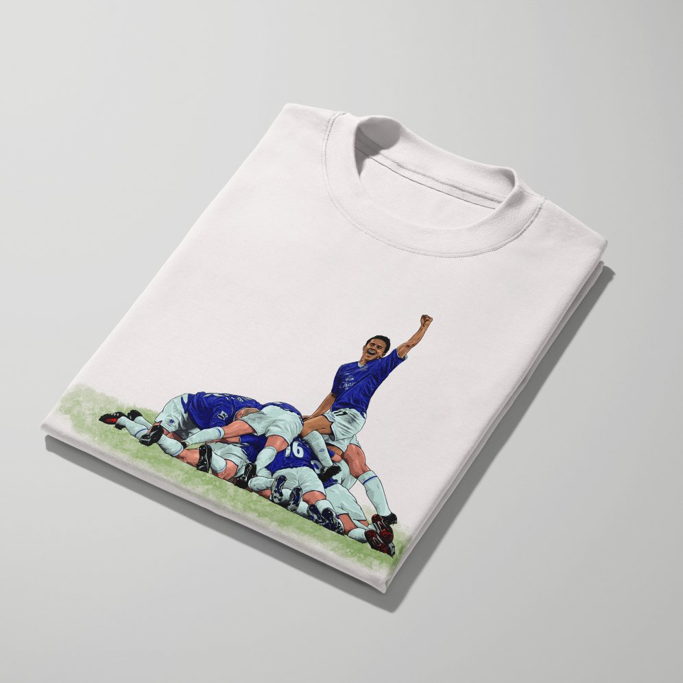 Tim Cahill - Derby Pile On - Tshirt - Forever Everton