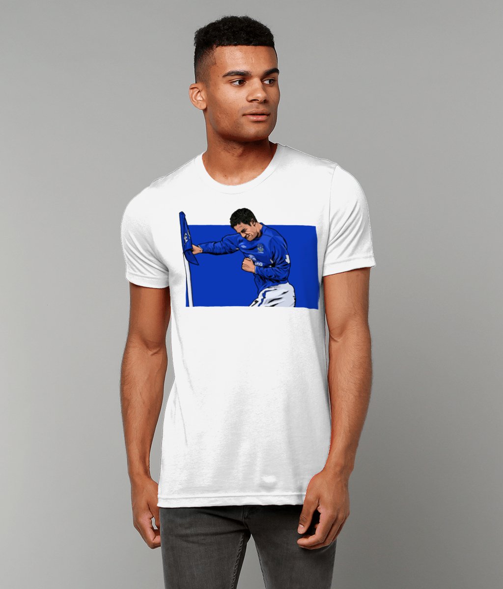 Tim Cahill Tshirt Corner Flag Boxer Forever Everton