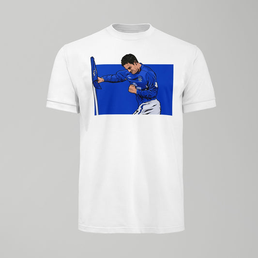 Tim Cahill Tshirt - Corner Flag Boxer - Forever Everton