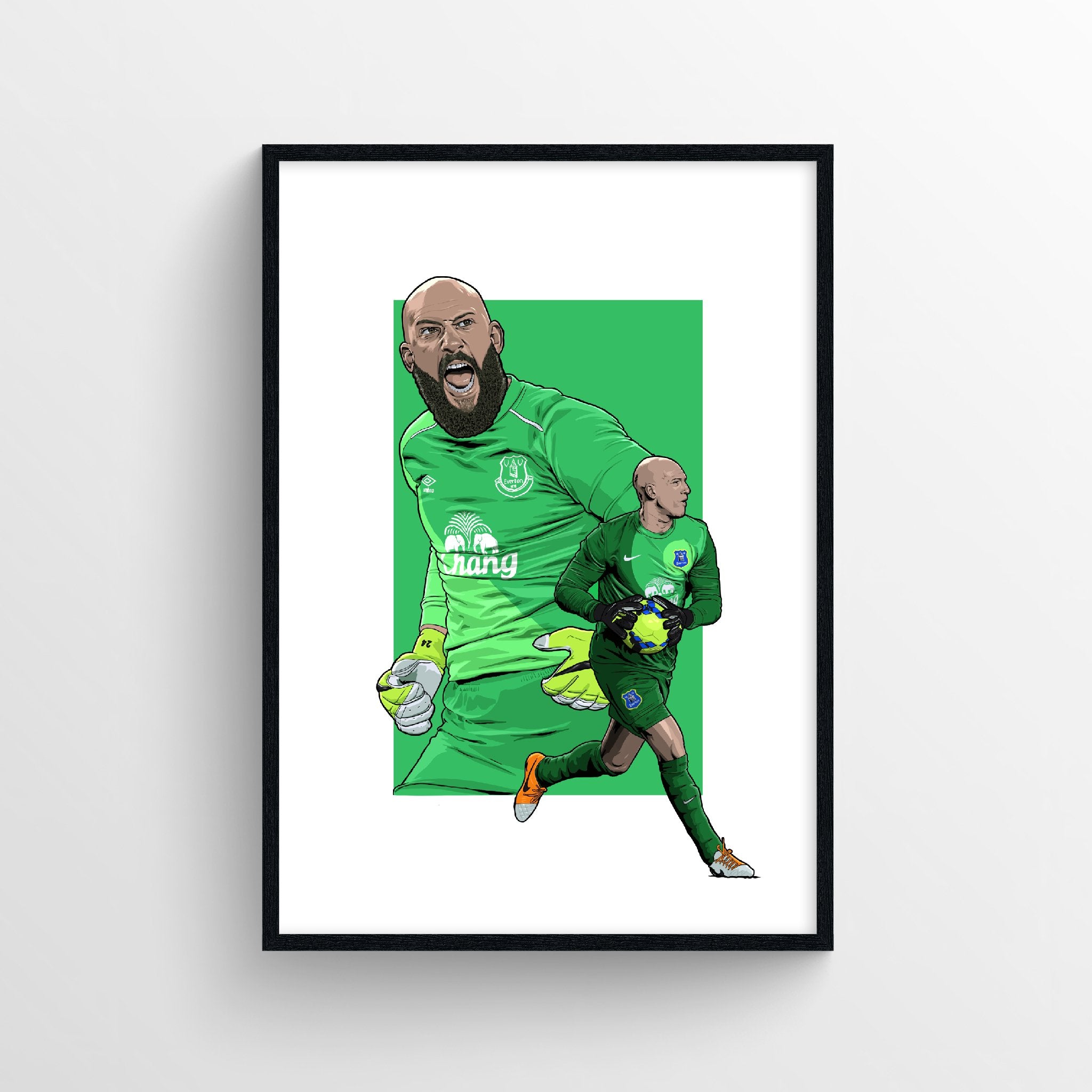 Tim Howard Everton Print - Secretary of Defence - Forever Everton