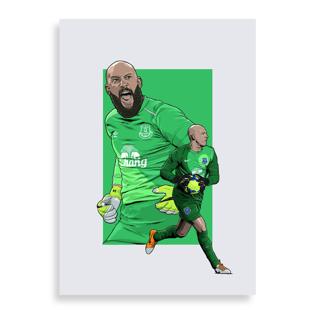 Tim Howard Everton Print - Secretary of Defence - Forever Everton