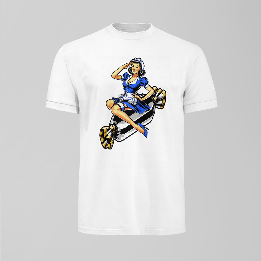 Toffee Lady Pin Up T-Shirt - Forever Everton