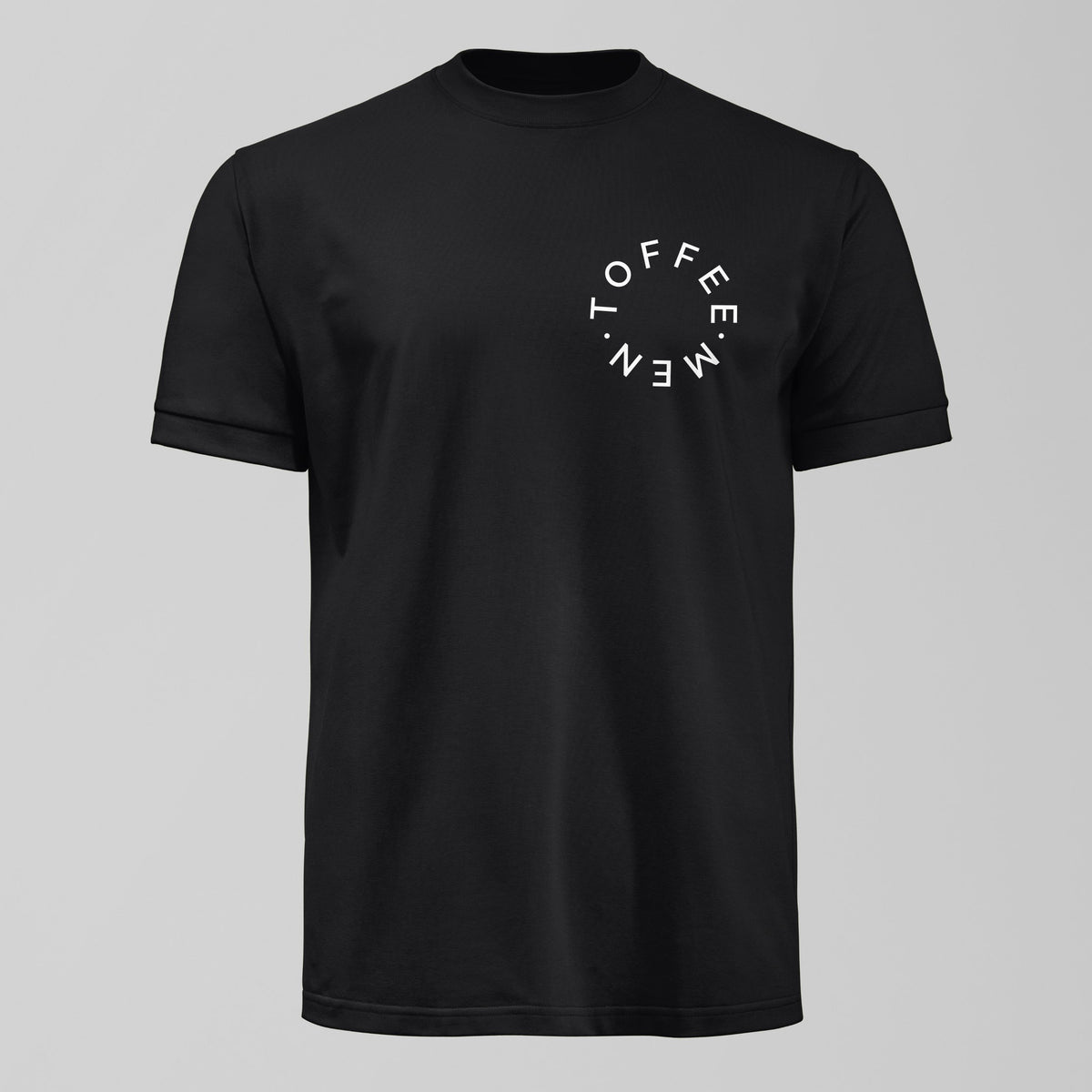 Toffee Men Small Design T-Shirt in Black by Forever Everton
