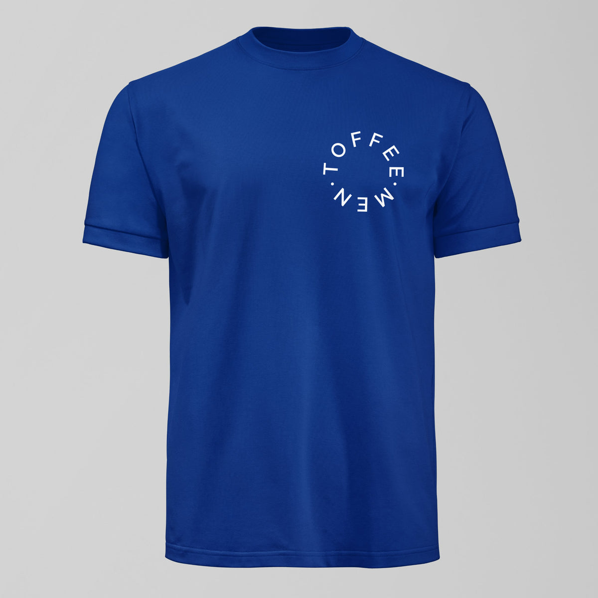 Toffee Men Small Design T-Shirt in Blue by Forever Everton
