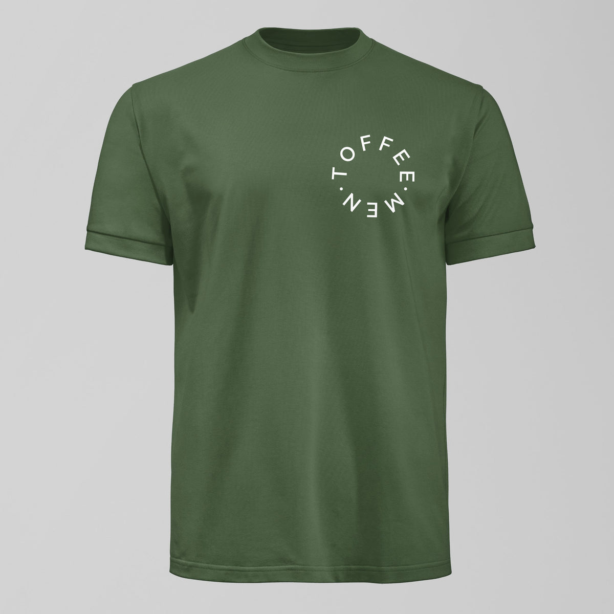 Toffee Men Small Design T-Shirt in Green by Forever Everton