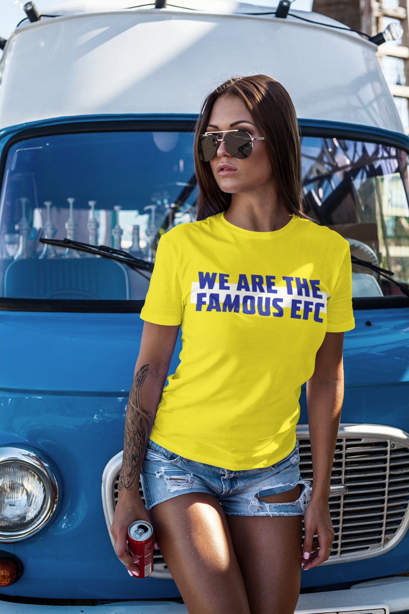 We Are The Famous EFC - Everton Banner Tshirt - Forever Everton