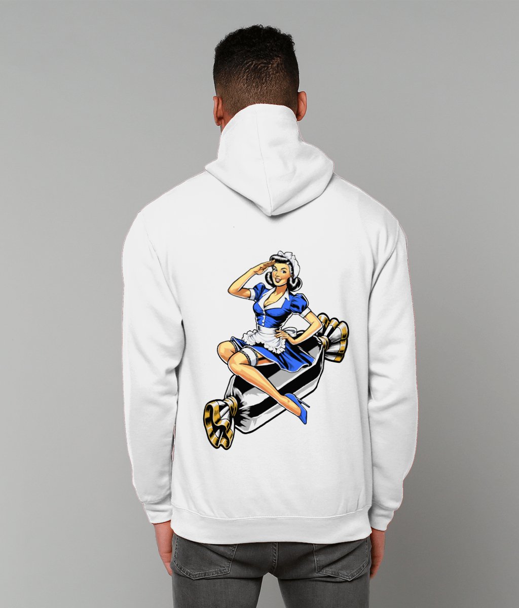 WWII Pin Up Style Toffee Lady - Everton Hoodie - Forever Everton