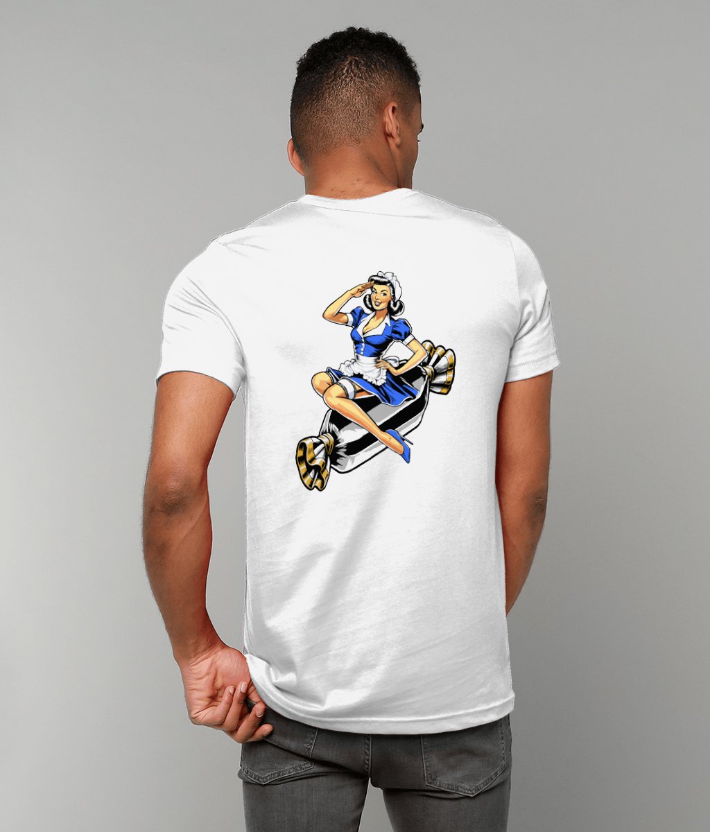 WWII Pin Up Style Toffee Lady - Everton Tshirt - Forever Everton